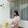 Áo sơ mi gu cúc ngọc tay liền 2