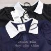 Váy phối cổ cut out bèo vai 4