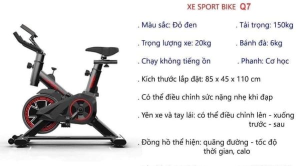 Xe đạp tập thể dục Spin Bike Q7 1