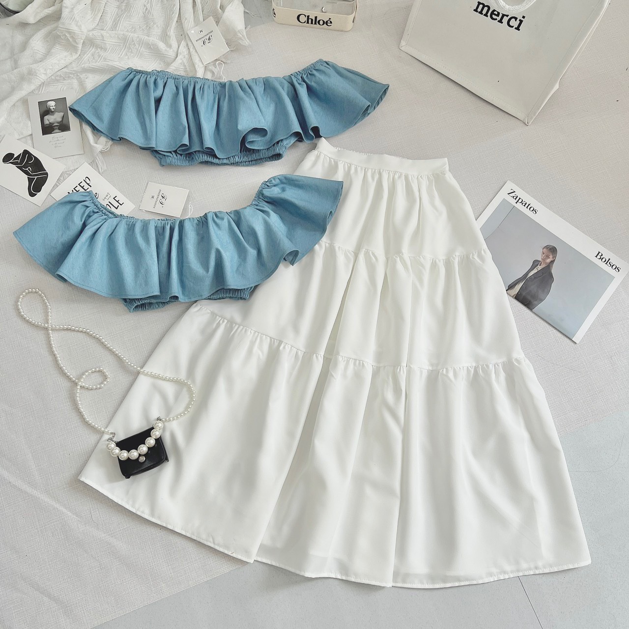 13 mẫu váy trắng ngắn trẻ trung thanh lịch hot nhất mùa hè