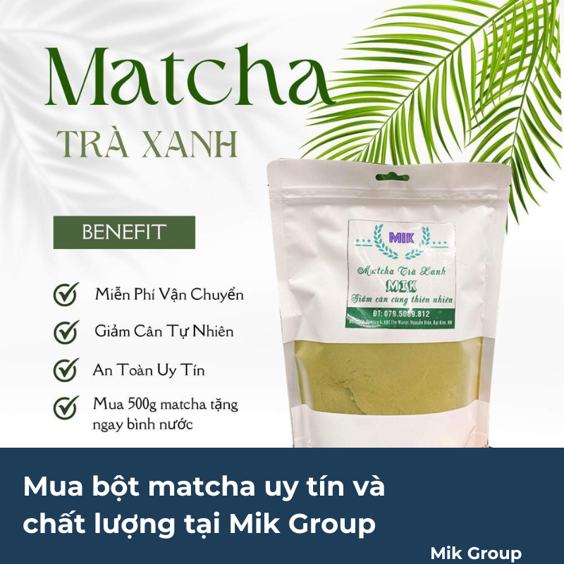 Mua bột matcha uy tín và chất lượng tại Mik Group